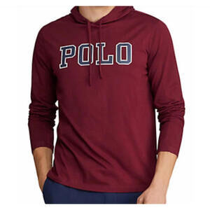 Ralph Lauren Polo Long Sleeve Hoodie Tee -2XLT Applique Logo - NWT